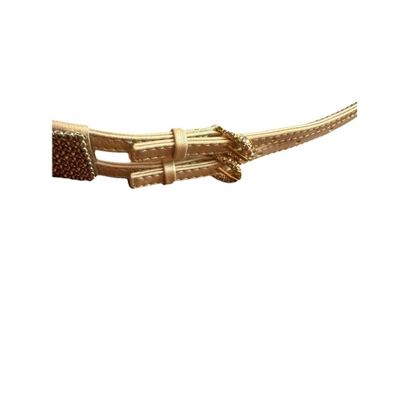 SWAROVSKI CRYSTAL Golden Beige BE BOP CELADON BELT 865291. Size S/M main image 5